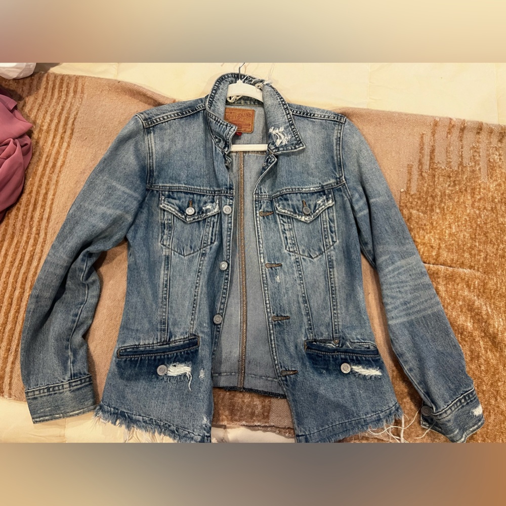 Lucky Brand Distressed Jean Jacket